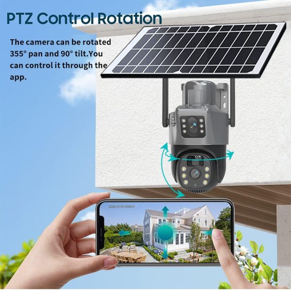 4G Dual Lens PTZ Solar Powered Camera