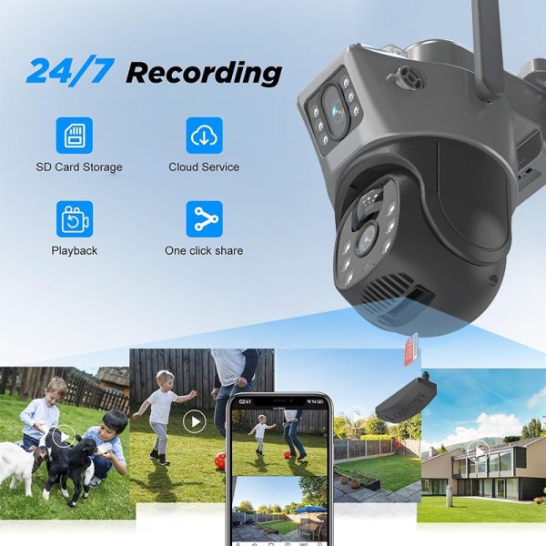 4G Dual Lens PTZ Solar Powered Camera - Image 2