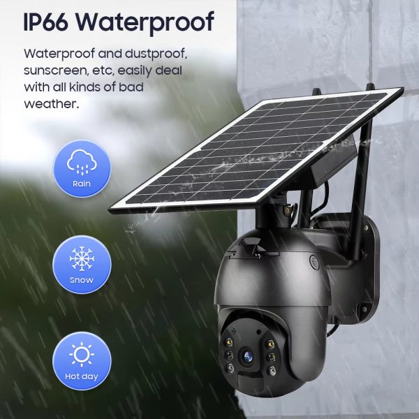 4G Single Lens PTZ Solar Powered Camera